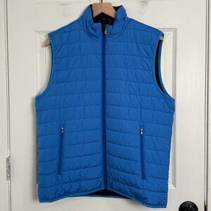 Brooks Brothers Thermore Vest Mens Medium Blue Evodown NWT Quilted Sleeveless